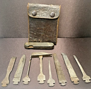 ANTIQUE CROWN CUTLERY CO MULTI TOOL SET GERMANY 826 - Picture 1 of 24