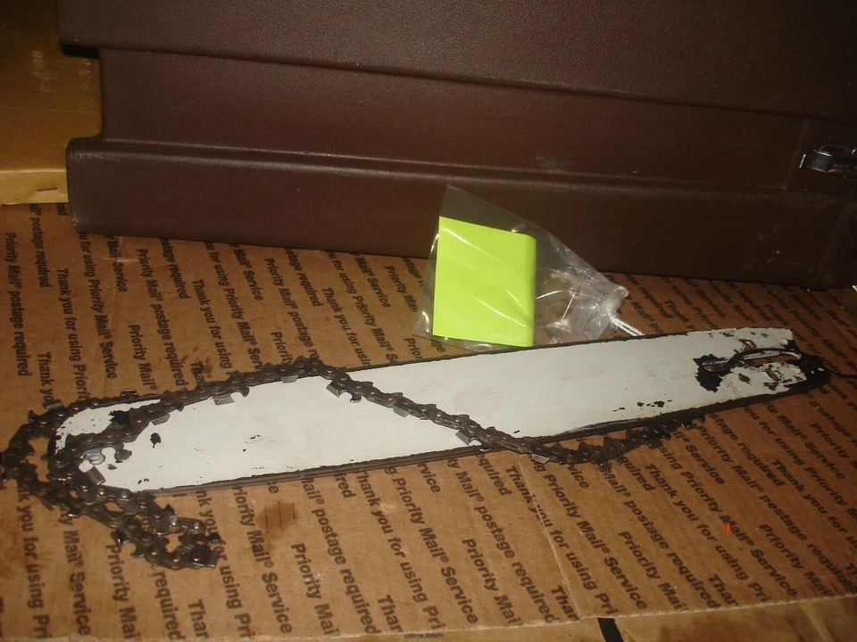 Olympic 254 16" barra y cadena motosierra pieza solo contenedor 634 Foto 1 de 3