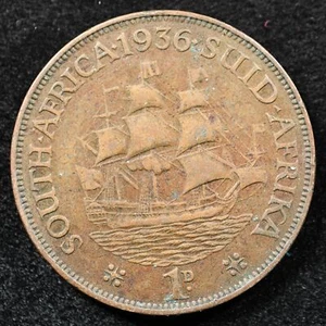 South Africa 1 Penny 1936, Coin, Inv#E289 - Picture 1 of 2