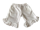 GENUINE ** Build Your Bears WHITE SUMMER SHORTS WITH FRILLY HEM Babw