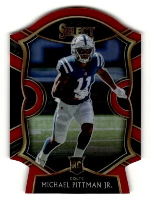 2020 Panini Select Prizm Red Die-Cut Michael Pittman Jr. Rookie #62 Indianapolis - Image 1 of 2