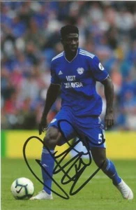 CARDIFF: BRUNO ECUELE MANGA SIGNED 6x4 ACTION PHOTO+COA - Picture 1 of 1