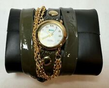 La Mer Collections Women's Paris Gold Chain Wrap Watch