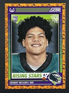 JOHNNY WILSON RC 2024 Score-A-Treat #29 Rising Stars Orange Pumpkins Eagles - Picture 1 of 2