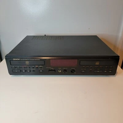 Denon CDR-W1500 CD Dual Drawer Recorder Powers On Does Not Work. Sell As Parts. - Image 1 of 4