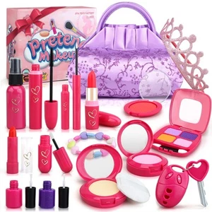 Toddler Girl Toys, Princess Pretend Makeup Kit for Girls, Kids Play Makeup Se... - Picture 1 of 9