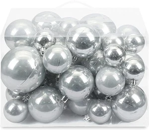 40 kt Perle (SILBER) Weihnachtskugel vergoldet Ornamente Baumsammlung - Bild 1 von 2