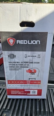 Red Lion Cast Iron Shallow Well Jet Pump with 5.8-Gallon Tank, 1/2 HP, 816 GPH, - Image 1 of 4
