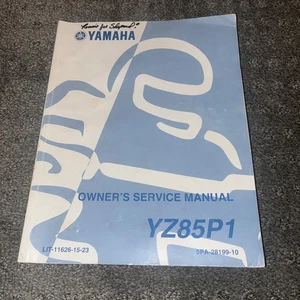 Yamaha Motorcycle YZ85P1 Owner's Service Manual LIT-11626-15-23 1st Edition 2001 - Bild 1 von 2