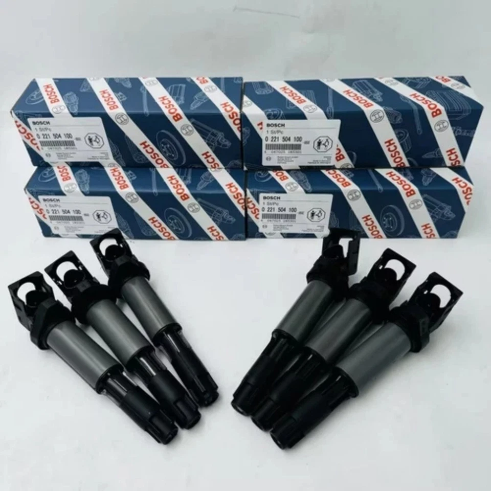 6Pcs 0221504100 UF522 UF515 Ignition Coils For Bosch BMW 550 545 650 745 750i X5 - Изображение 1 из 4