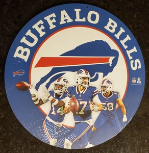 BUFFALO BILLS: JOSH ALLEN 10.75" X-Metal Aluminum Art Sign Diggs Milano - Picture 1 of 2