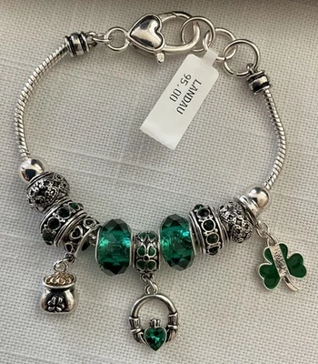 Nuevo Brazalete Landau Irish Día de San Patricio Estrás Verde Dije Venta al por menor $95 Foto 1 de 4