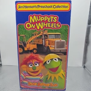 Jim Hensons Preschool Collection  Muppets on Wheels VHS 1995 Sing Along Fun Rare - Picture 1 of 7