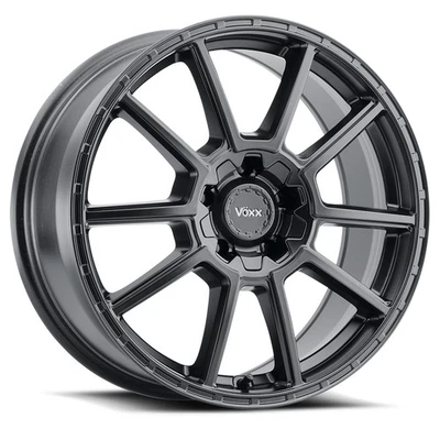 Voxx Monte 17x7.5 +40 Matte Black Wheel Rim 5x100 5x114.3 (QTY 1) Foto 1 de 4