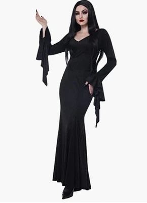 Macabre Mistress - Elvira - Morticia - Costume - Women - 4 Sizes - Image 1 of 2