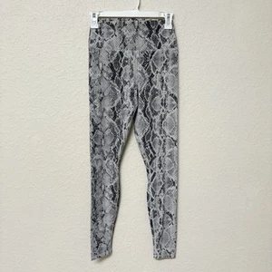 Alo High Waist Vapor Snakeskin Leggings Size S Animal Print Stretch - Picture 1 of 5