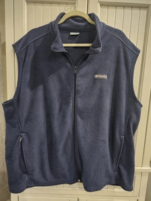 Chaleco Suéter Columbia Azul Marino con Cremallera - XXL Foto 1 de 4