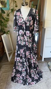 Maxi Vestido Lovestitch Transparente con Braguita, Talla Pequeña - Imagen 1 de 12