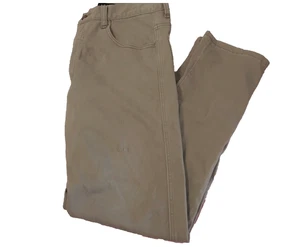 Men's Chinos Pants Trousers Sz 34/87- Khaki Beige -Stretch Cotton Workwear - Picture 1 of 6