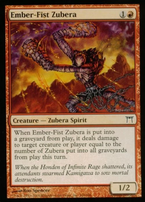 Ember-Fist Zubera - Medium Play MTG Champions of Kamigawa - Image 1 of 1