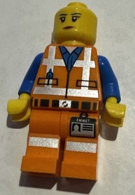 LEGO Movie 2015 Minifigure Emmet 2-Sided Head Lopsided Sad / Happy 70818