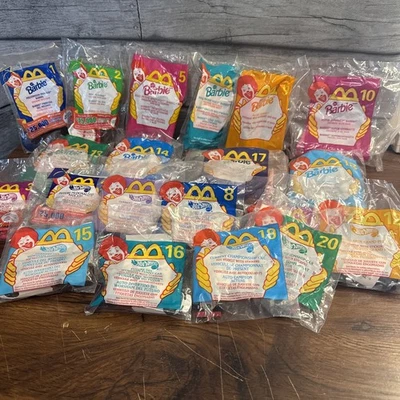 2000 McDonald's Barbie Hot Wheels полный набор из 18 новых нераспакованных - Изображение 1 из 4