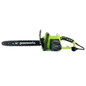 Greenworks 20332 14.5 Amp Corded Electric Chainsaw 18 inch Oregon Chain and Bar - Picture 1 of 7