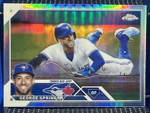 2023 Topps Chrome GEORGE SPRINGER Toronto Blue Jays Refractor - Picture 1 of 2