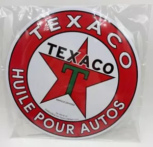 AUCUN, Plaque métallique ronde – Huile pour autos TEXACO – Ø20 cm, échelle , ... - Imagen 1 de 1