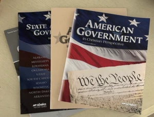 Abeka Grade 12 American Government Student Text, Government, Test and Answer Key - Picture 1 of 6