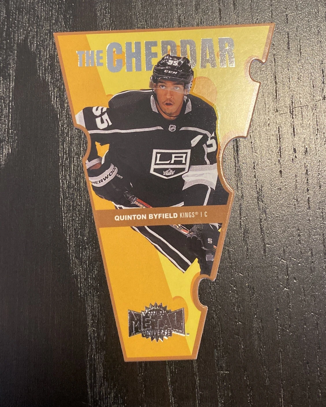 2021-22 Skybox Metal Universe THE CHEDDAR Quinton Byfield Kings! TC-23