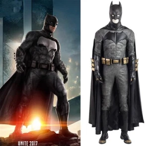 Justice League Batman Cosplay Halloween Costume Suit The Dark Knight 3D Jumpsuit - Picture 1 of 20
