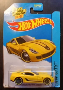 HOT WHEELS FERRARI 599 GTB FIORANO - YELLOW - HW CITY 21/250 NIP - Bild 1 von 3