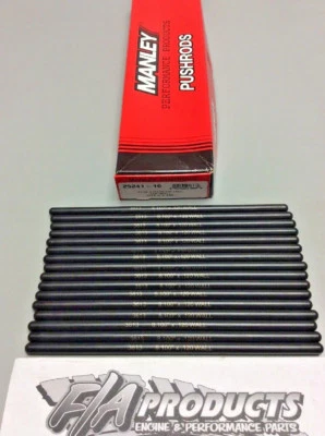 Manley 25241-16 Swedged End 8.100" Long .120" Wall 5/16" 4130 Push Rod Set Of 16 - Image 1 of 4