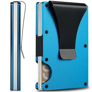 EDGE Men's RFID Blocking Slim Money Clip Minimalist Wallet Card ID Holder - Picture 1 of 98