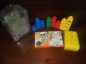 Lego Primo Baby Mickey toy building brick block set 2592+Plastic container lid - Picture 1 of 9