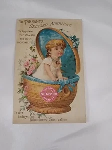 Tarrant's Seltzer Aperient Advertising Victorian Trading Card~ Stomach, Liver - Picture 1 of 2