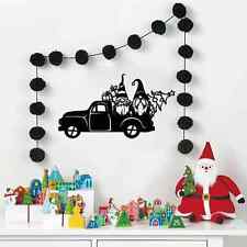 Santa Claus Pickup Truck Metal Wall Art Christmas Theme Wall Art Decor Suitable