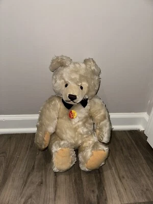Large White Bear Steiff Jointed 20”tall W/ ID Tag And Button - Image 1 of 4