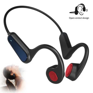 Bone Conduction Headsets Bluetooth 5.0 Headphones Wireless Sports Earphones Mic - Picture 1 of 12