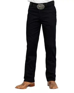 c4 Wrangler Men's Casual Pleated Front Western Pants Black 36 x 30 - Picture 1 of 3