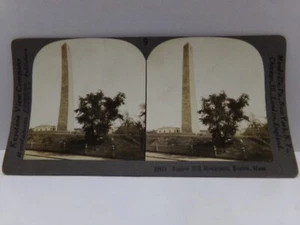 Keystone Stereoview Bunker Hill Monument Boston Harbor MA  #29471 Vintage - Picture 1 of 2