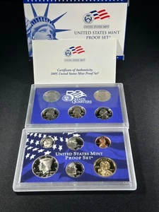 2005 S United States Mint Clad 11 Coin Proof Set with COA! NICE! - Picture 1 of 7