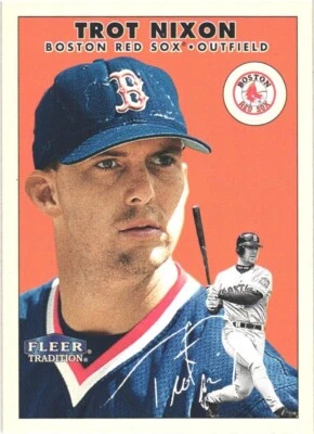 Tarjeta de béisbol Fleer Tradition #122 Trot Nixon Boston Red Sox 2000 Foto 1 de 2