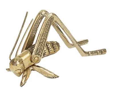 Estatuilla pisapapeles estilo vintage de latón saltamontes cricket pisapapeles de 3,5"" Foto 1 de 4