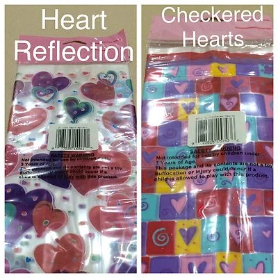 Cello Bags Heart Design Clear 20 count - Brand New - Excellent Quality - 2 Types - Image 1 of 4