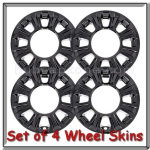 Ford F-350 Truck Black Wheel Skins Superduty Hubcaps 18" Wheel Covers 2020-2022 - Picture 1 of 3