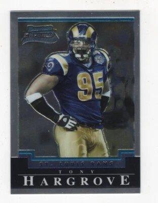 2004 BOWMAN CHROME FOOTBALL ROOKIE TONY HARGROVE ST. LOUIS RAMS #170 - Image 1 of 4