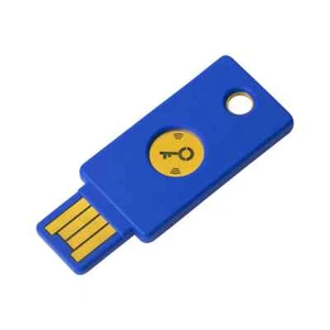 Yubico YubiKey Security Key USB-A and NFC Two-Factor Authentication - Blue - Picture 1 of 1