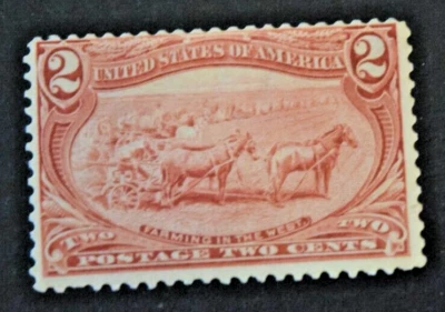 1898 US Stamp Scott #286 - 2 Cent - Farming in the West - MNH/OG/F-VF - Image 1 of 2